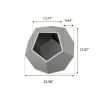 25.98"Modern Pet Furniture Cat Carrier Side Table, Sofa Side Table, Planter MDF Multifunctional Furniture, Cement Gray