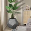 25.98"Modern Pet Furniture Cat Carrier Side Table, Sofa Side Table, Planter MDF Multifunctional Furniture, Cement Gray