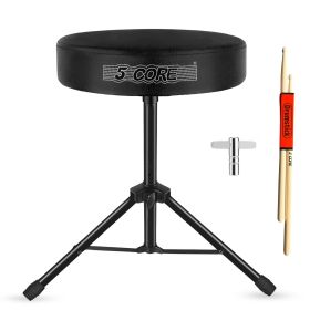 5Core Drum Throne Adjustable Guitar Stool 3" Padded Drummer Seat for Adults & Kids