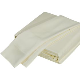 Luxuriously Soft 100% Viscose Derived from Bamboo 5-Piece Sheet Set , Oeko-TEX Certified, Split King - CrÃ¨me