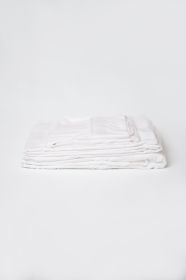 Omne Sleep 4-Piece White Microplush and Bamboo Queen Hypoallergenic Sheet Set