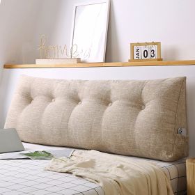 SOGA 4X 150cm Beige Triangular Wedge Bed Pillow Headboard