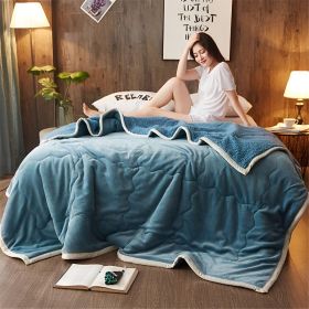 SOGA Lake Blue Throw Blanket  Fleece Bed Sofa Comforter