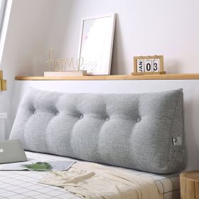 SOGA 180cm Silver Triangular Wedge Bed Pillow Headboard Backrest Bedside Tatami Cushion Home Decor