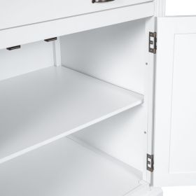 83.4"Tall Bookshelf with LED Lighting, Modern Bookcase with 2 Doors and 1 Drawer,Storage Bookcase with Open Shelves for Living Room,Home Office,W