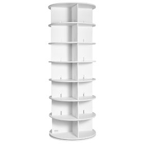 VEVOR 7 Tiers Rotating Shoe Rack Tower, 360Â°Spinning Shoe Display, Revolving Shoe Rack Storage Round Carousel, Lazy Susan Shoe Rack Organizer