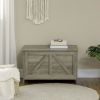 30" Farmhouse Storage Chest, Lift Top Box Organizer with Safety Hinge to Open Up 150Â° for Bedroom, Entryway, Living Room, Gray