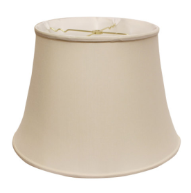 Slant Euro Bell Softback Lampshade With Washer Fitter, Champagne (Color: Champagne)