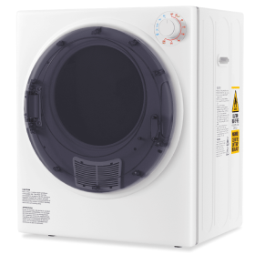 Only Supports Self Pickup-Portable Dryer, Electric Dryer With Stainless Steel Inner Drum For Apartments, RVs, Dorms, Compact Dryer For Tight Spaces (Color: White)
